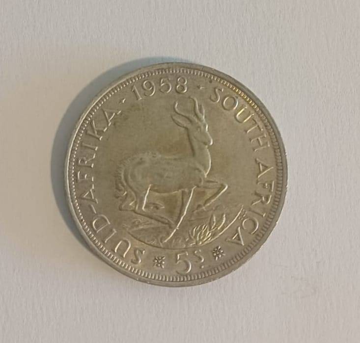 1958 South Africa 5 shillings