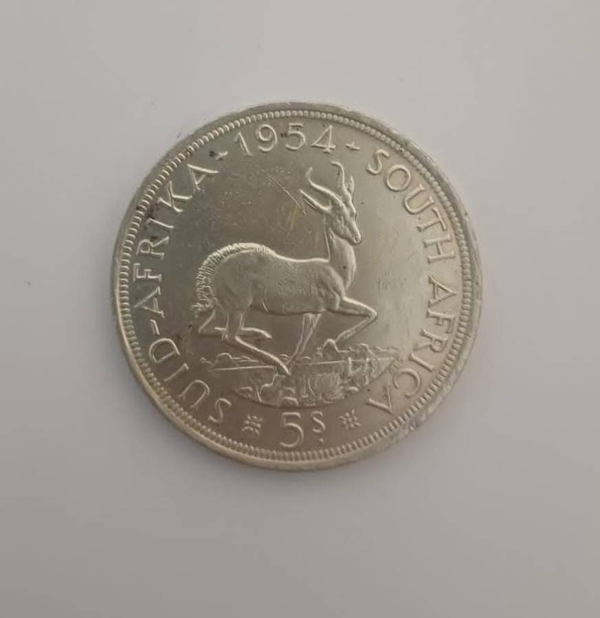1954 South Africa 5 shillings