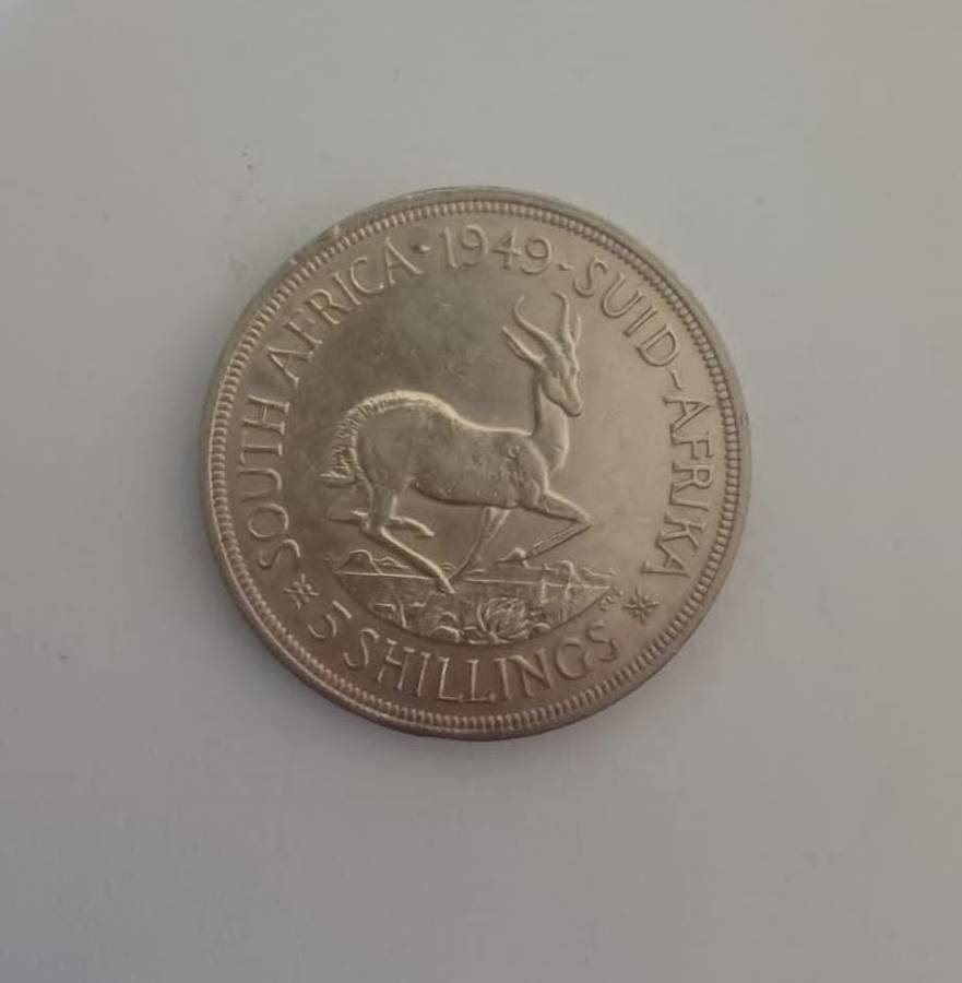 1949 South Africa 5 shillings