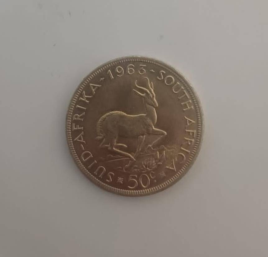 1963 South African Silver 50c