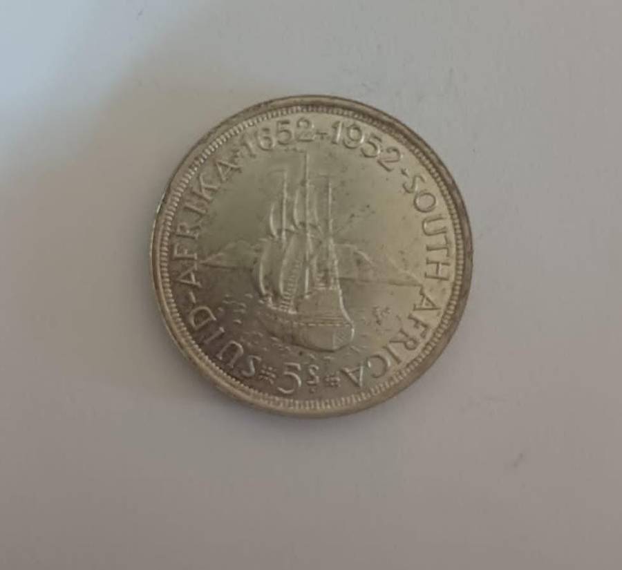 1952 South Africa 5 shillings