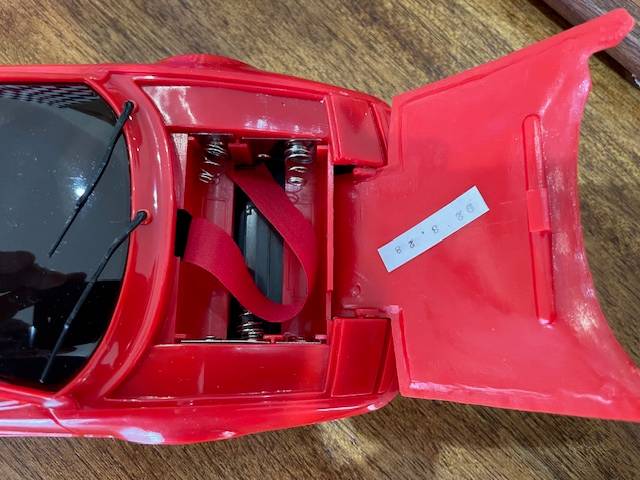 1980'S Ferrari shaped AM battery operated radio model car