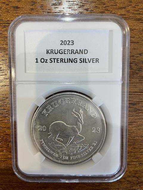 2023 Silver 1 Oz Krugerrand in slab