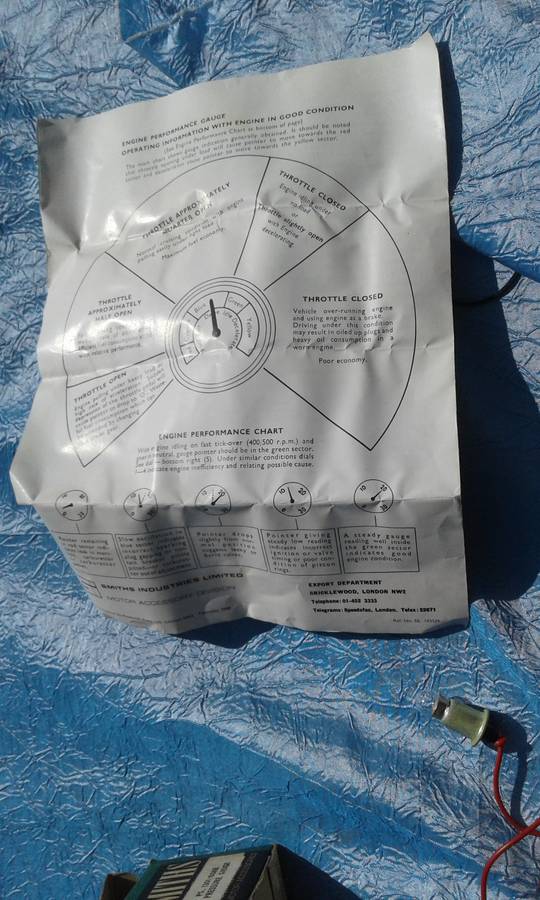 Smiths motor accessory.  Guage.