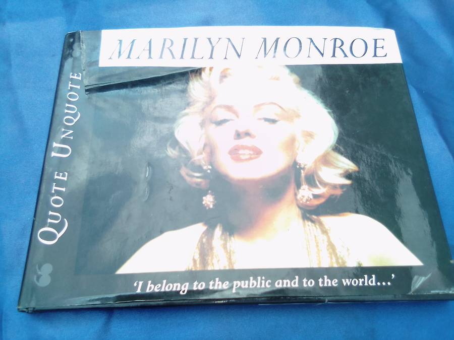 "Marilyn Munroe"  Hard cover.