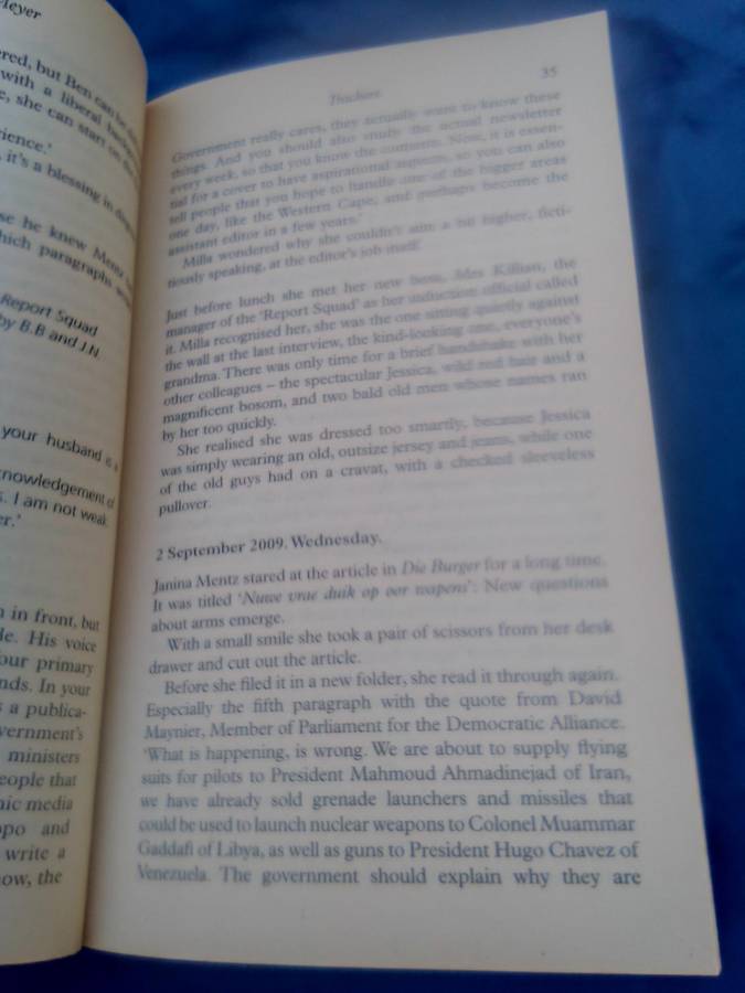 `Trackers"  Deon Meyer.  Soft cover.