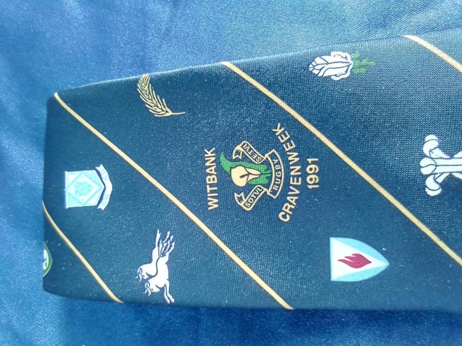 Rugby tie.  Witbank Craven Week. 1991.