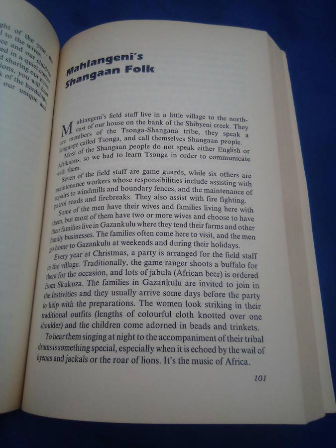"Mahlangeni"   Stories of a Game Ranger's Family". Soft cover.