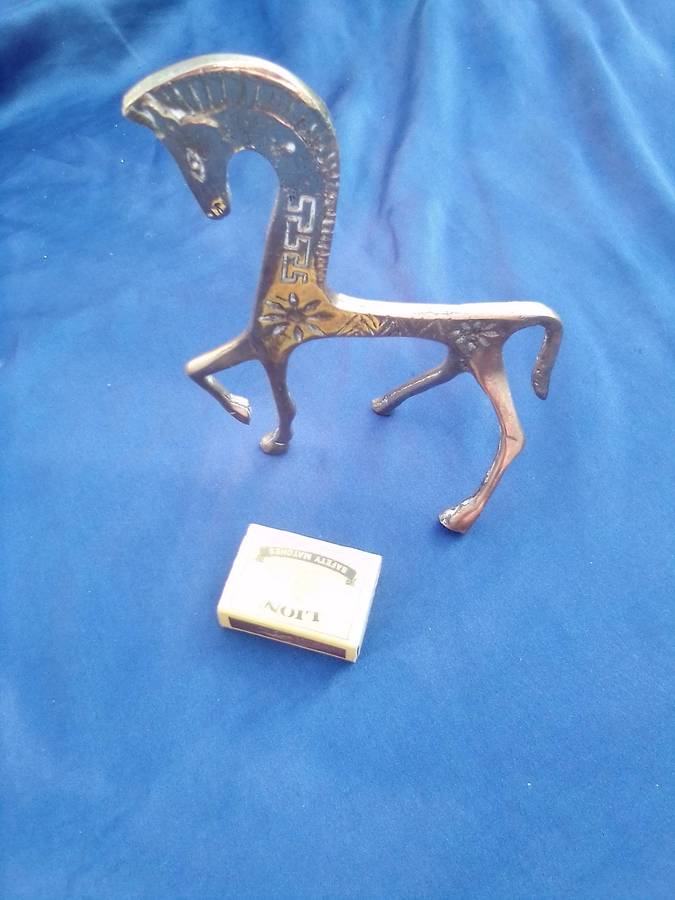 Solid brass  horse.
