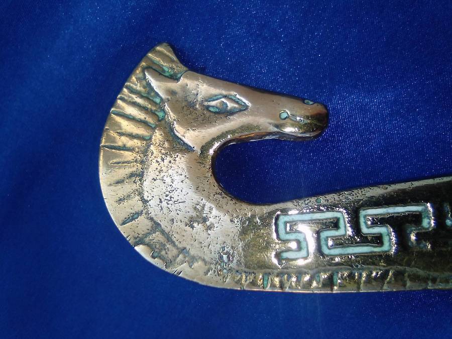 Solid brass  horse.