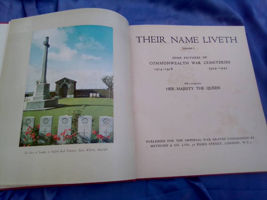 "Their Name Liveth". Volume 1.  Hard cover.