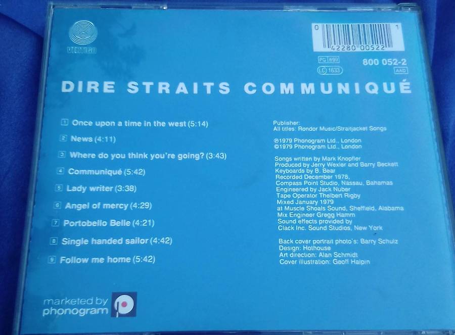 CD. Dire Straights.  Communique.