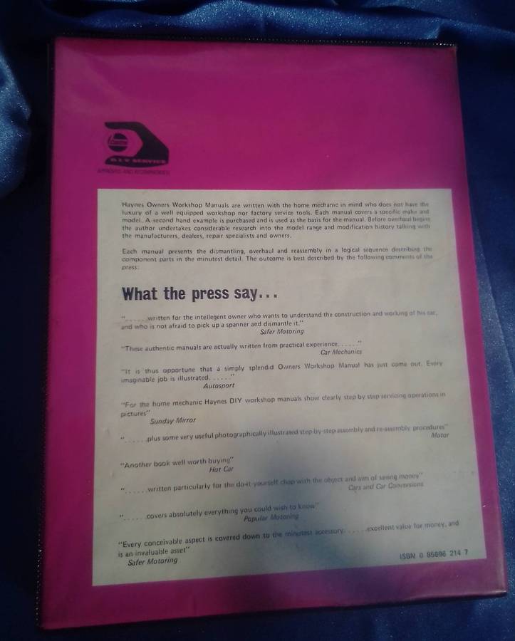 "Ford Cortina Mk I & Corsair 1500.  Owner's Workshop Manual". Hard cover.