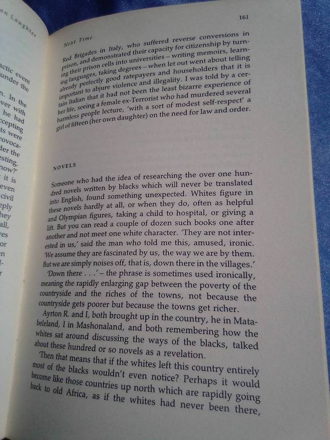 "African Laughter" Four visits to Zimbabwe.  Doris Lessing.  Hard cover.