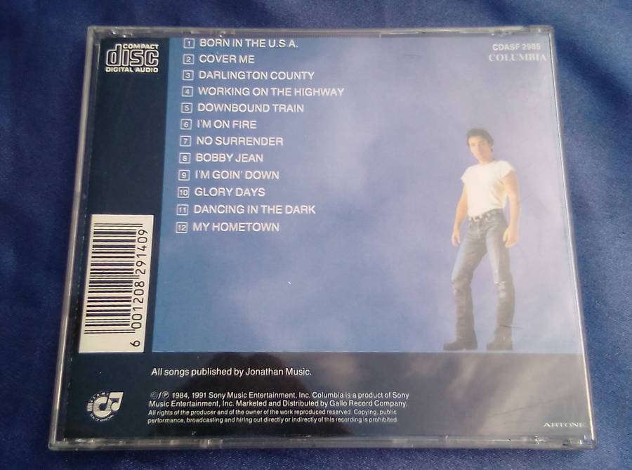 CD  Bruce Springsteen.  Born in the U.S.A.