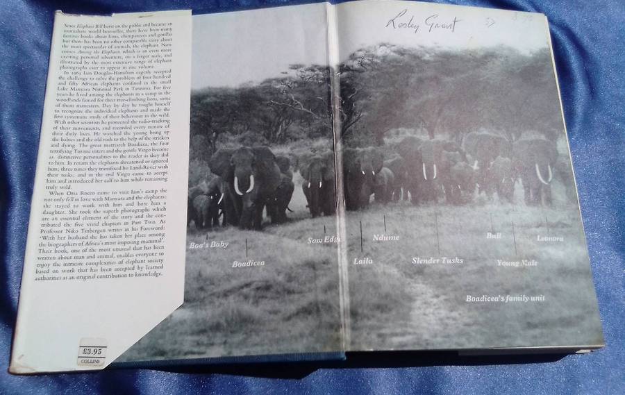 "Among the Elephants". Iain & Oria Douglas-Hamilton. . Hard cover.