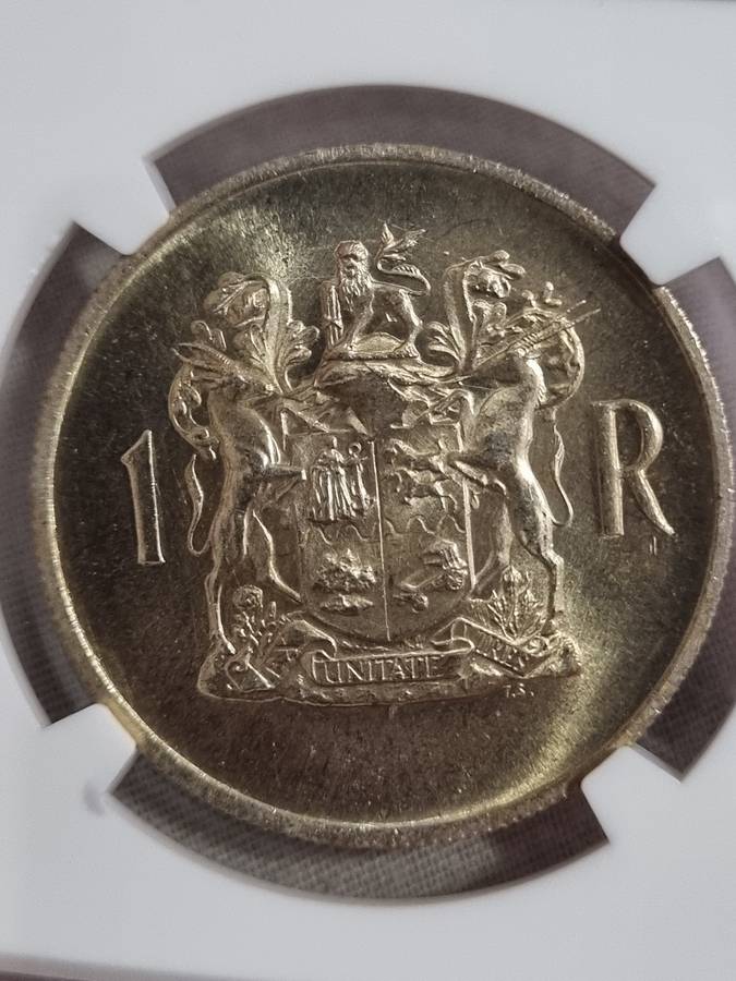 South Africa: 1969 Silver R1 NGC MS62