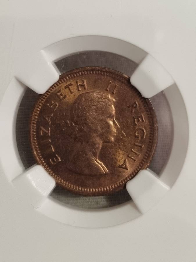 South Africa: 1953 Union Farthing NGC MS63RB