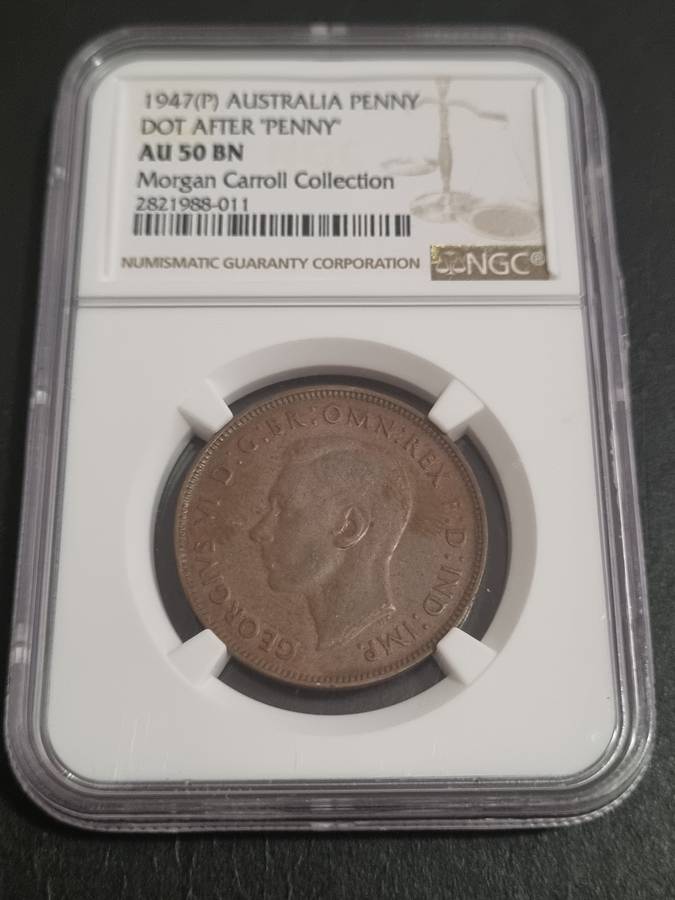 Australia: AU50BN 1947 1 Penny