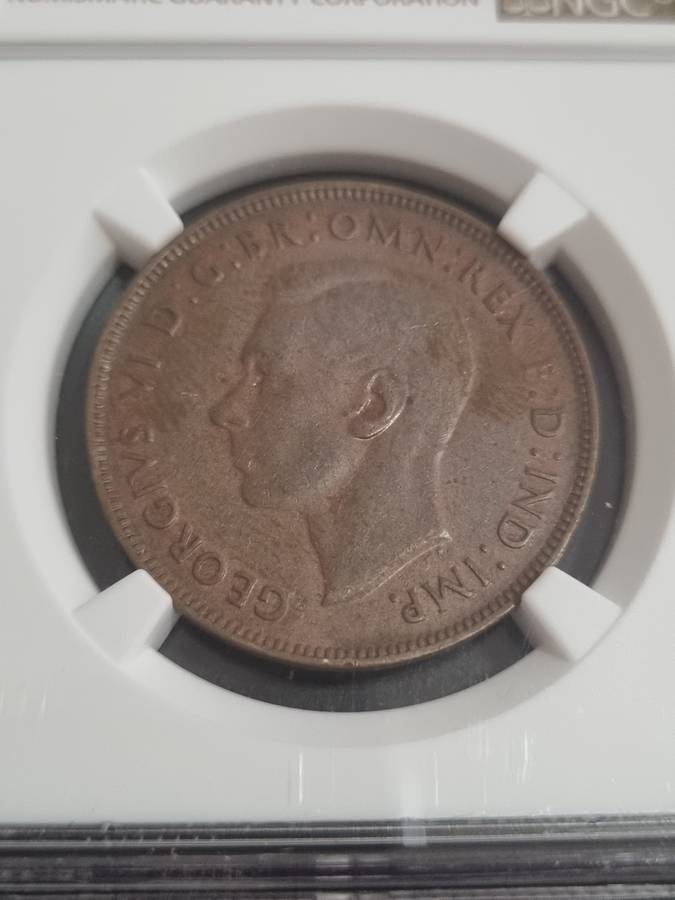 Australia: AU50BN 1947 1 Penny