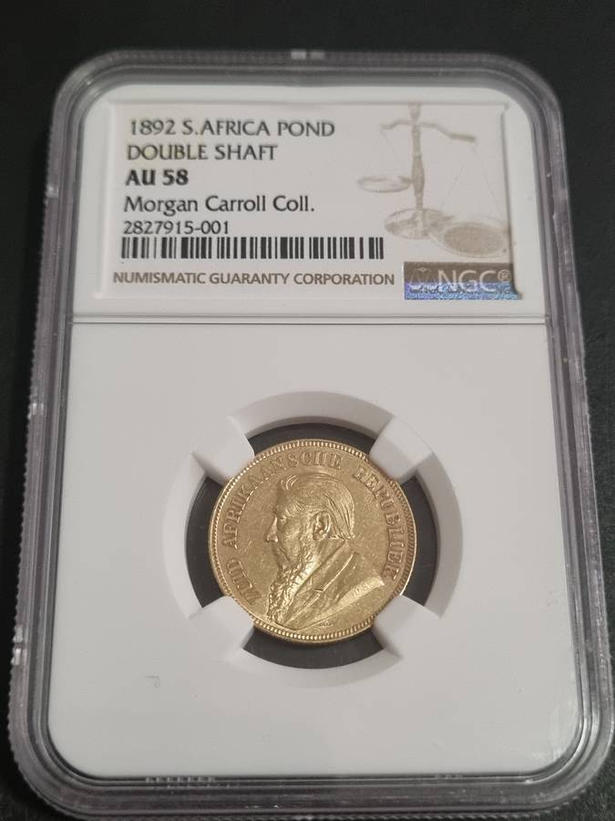 ZAR: AU58 1892 D/S Pond