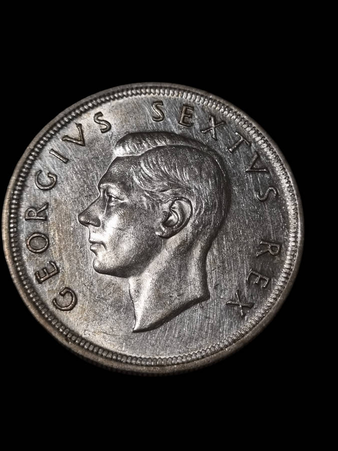 South Africa: Silver 1951 5 Shilling (Crown)