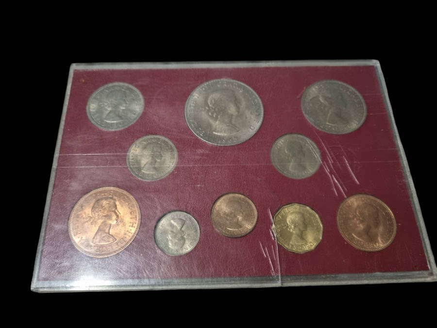 Great Britain: 1956-1967 Farewell to the Pound S.D. System Uncirculated 10 Coin Pre Decimal Coinage