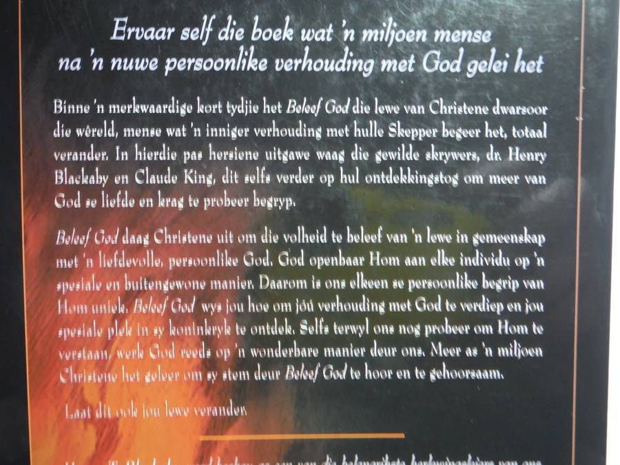 Beleef God - Afrikaans Paperback - Henry T. Blackaby