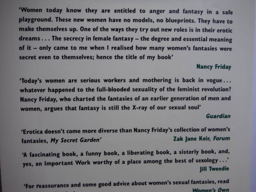 My Secret Garden : Women's Sexual Fantasies - Paperback - Nancy Friday