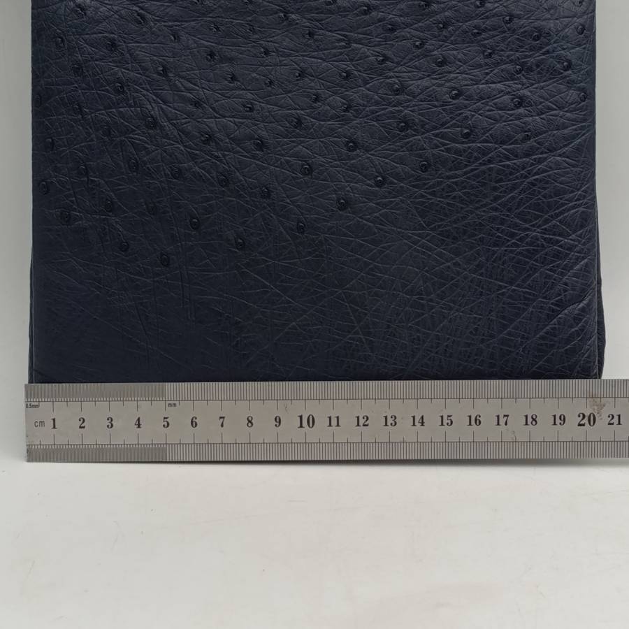 CorBeau Curio vintage navy blue ostrich handbag, unopened mirror with purse