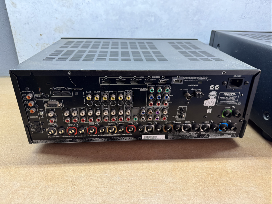 2x Onkyo AV Receivers  TX-SR707 & TX-NR808  Sold As Is for Spares/Repair