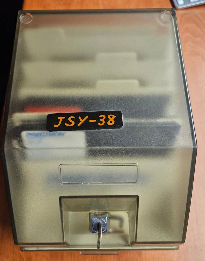 Vintage Floppy Disk Caddy with 10 x 360K Floppy disks