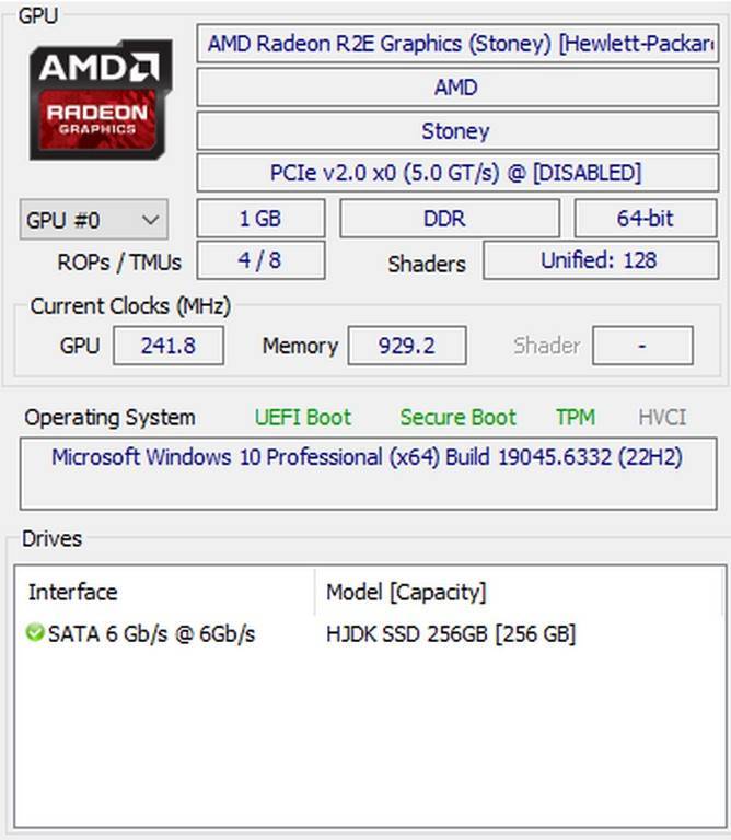 HP T530  Windows 10 Mini-PC-8Gb RAM-256GB SSD  (Thin Client)