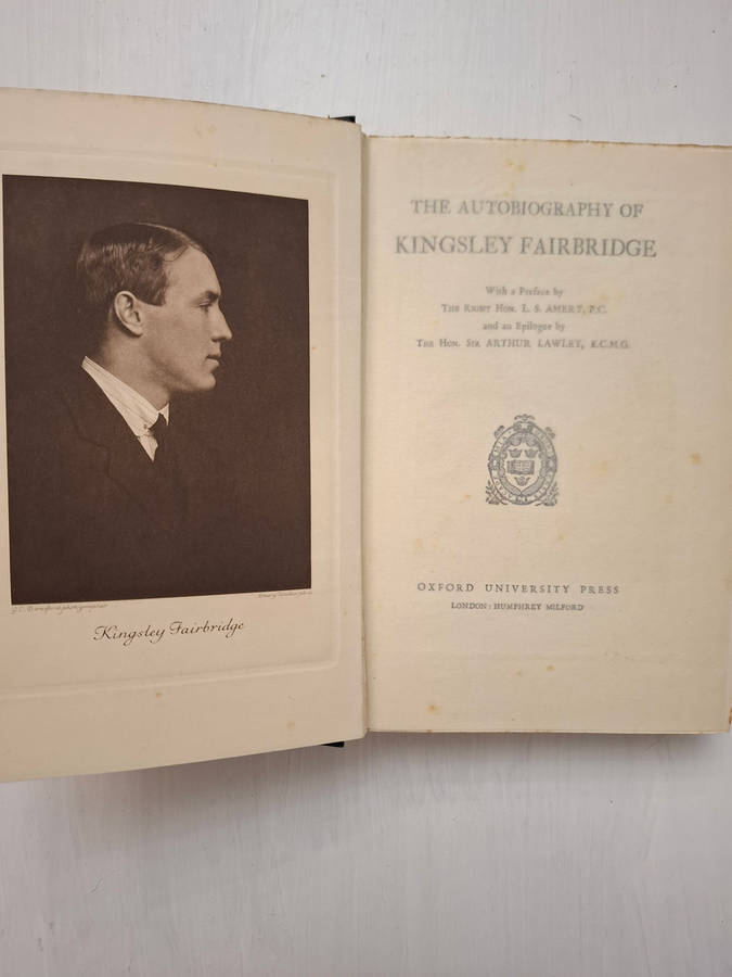 The Autobiography of Kingsley Fairbridge