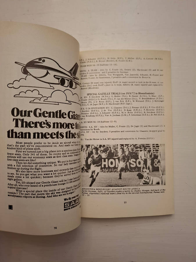 1973 SA Rugby Annual /1973 Rugby Jaarboek