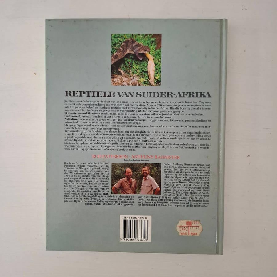Reptiele Van Suider-Afrika - Patterson, Rod, Bannister, Anthony