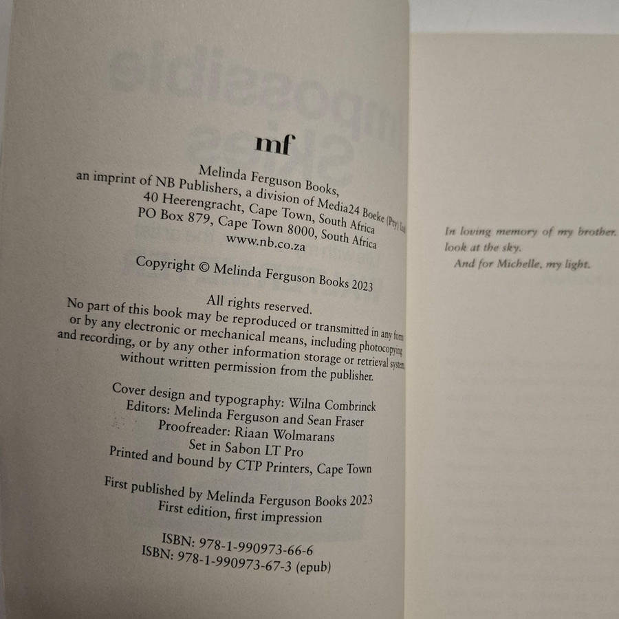 Impossible Skies: life with my brother, the artist Walter Meyer (Frans Meyer)