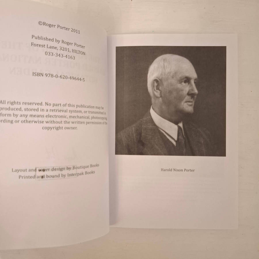 The Founding of the Harold Porter National Botanical Garden  (Roger N.Porter)