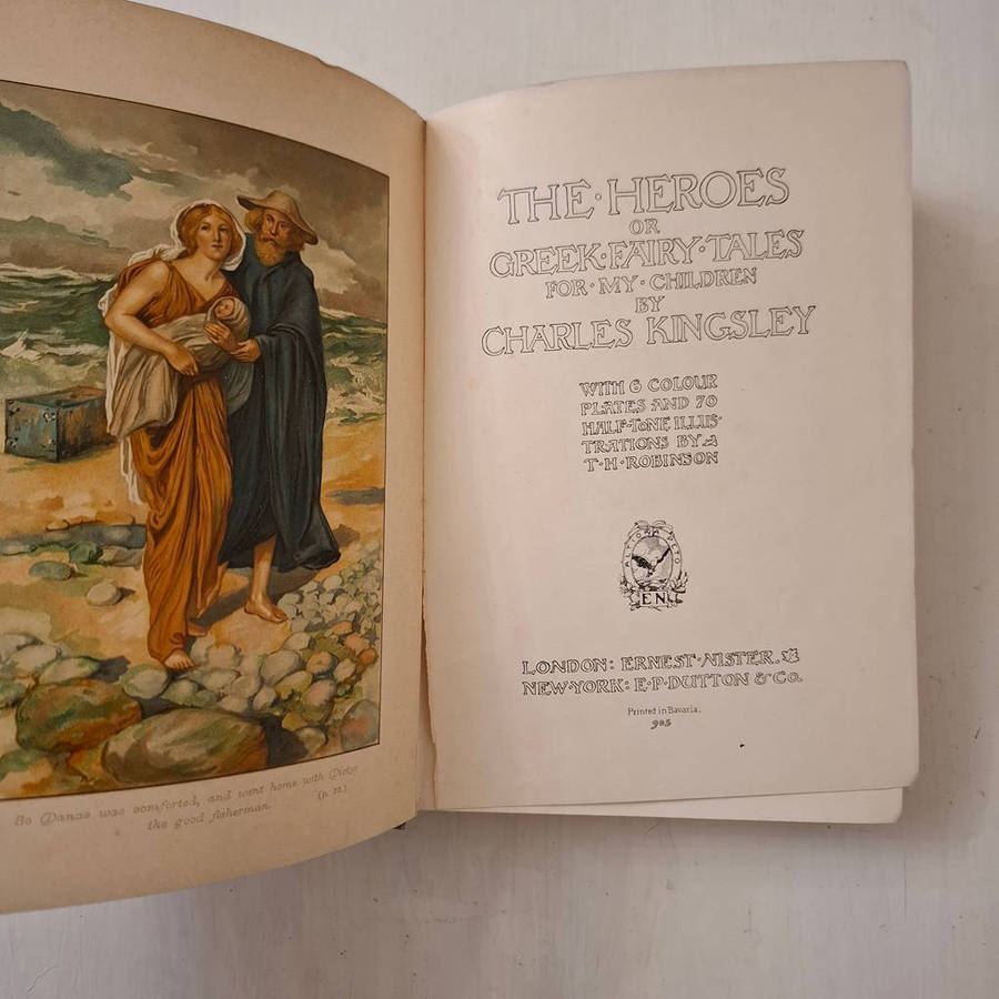 The heroes or Greek fairy tales for my children by Charles Kingsley, with illustrations by T.H. Robi