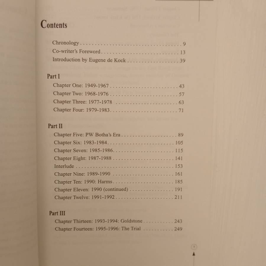 A long night's Damage: Working for the Apartheid State - Eugene De Kock (as told to Jeremy Gordin)
