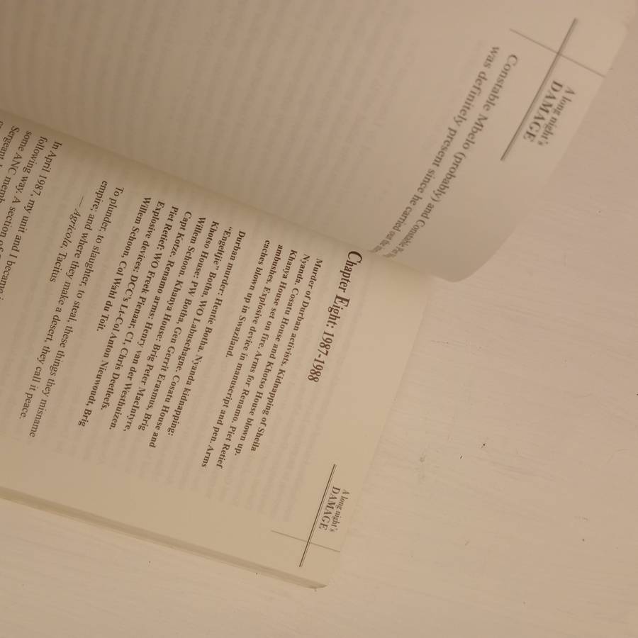 A long night's Damage: Working for the Apartheid State - Eugene De Kock (as told to Jeremy Gordin)