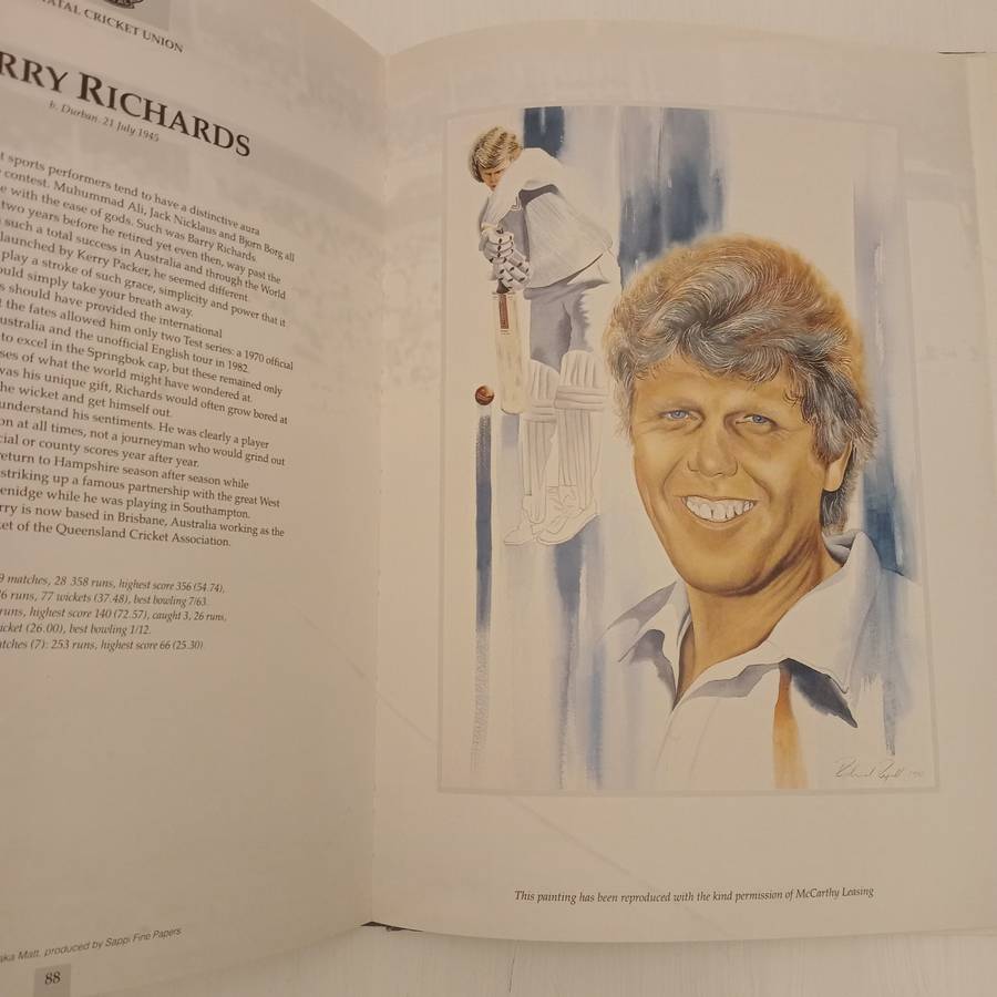 A Brush With Cricket : Richie Ryall Benefit Year July 1991 - July 1992 (Signed by the author Richie
