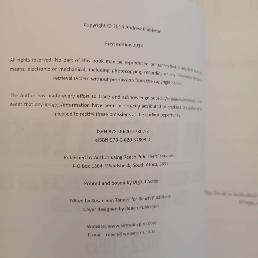 Facta Nostra Vivent: Memories From The South African Air Force Central Flying School (1922 - 1995)