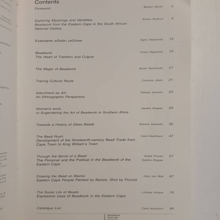 Ezakwantu: Beadwork from the Eastern Cape: 31 Oct 1993-29 May 1994, South African National Gallery