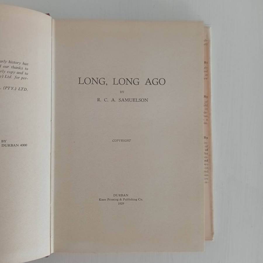Long, Long Ago (RC Samuelson)
