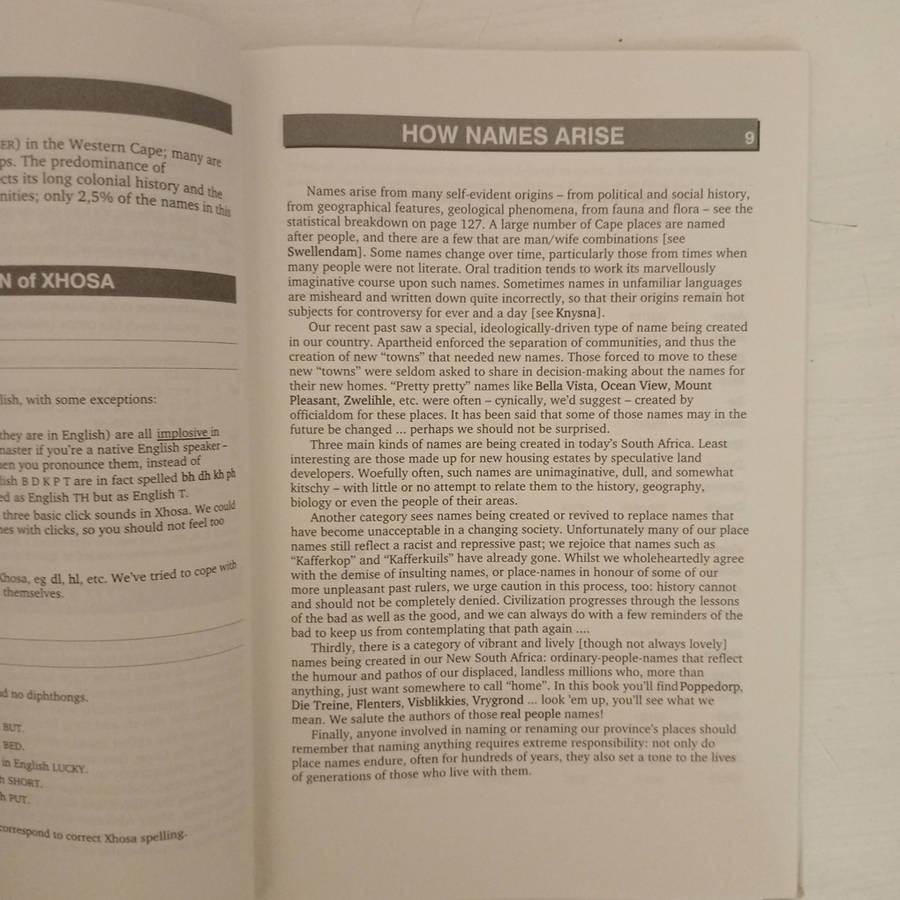 Beard shaver's bush: Place names in the Cape (Peter Slingsby, Ed Coombe)