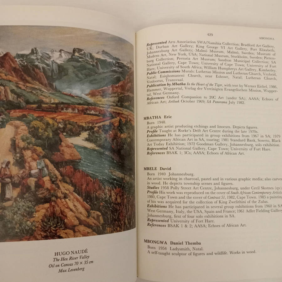The Dictionary of South African Painters and Sculptors (Grania Ogilvie assisted by Carol Graff)