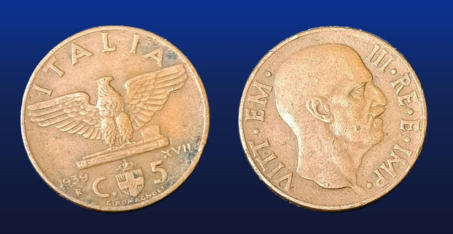 ITALY - 1939 C 5 CEMTESIMI