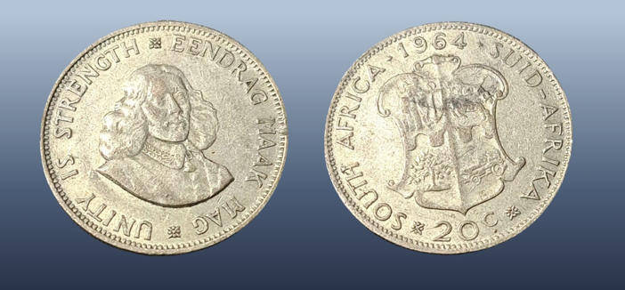 SOUTH AFRICA 20 C 1964