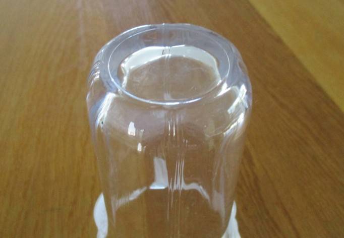 Beautiful Mikasa heavy glass vase with Lily of the Valley frosted glass accents